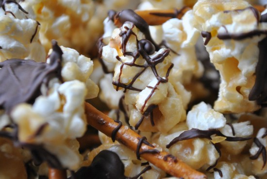 Toffee Chocolate Popcorn