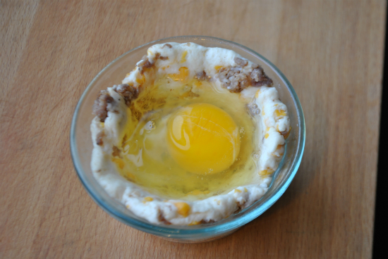 Sausage Egg Biscuit Cups