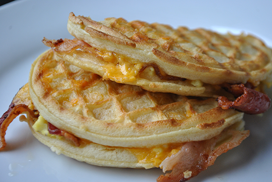 Waffle Breakfast Sandwich Panini