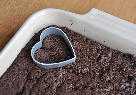 Heart Shaped Brownies