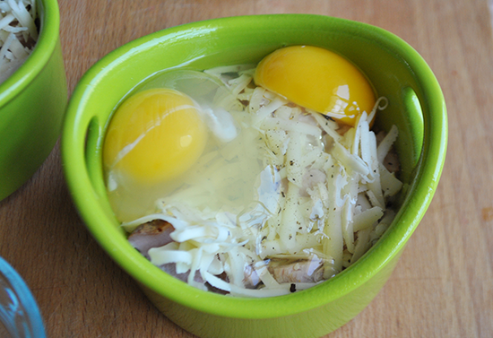 Baked Eggs and Swiss