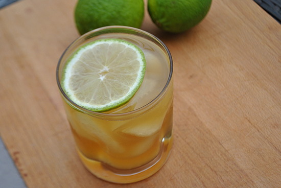 Rum and Ginger Cocktail