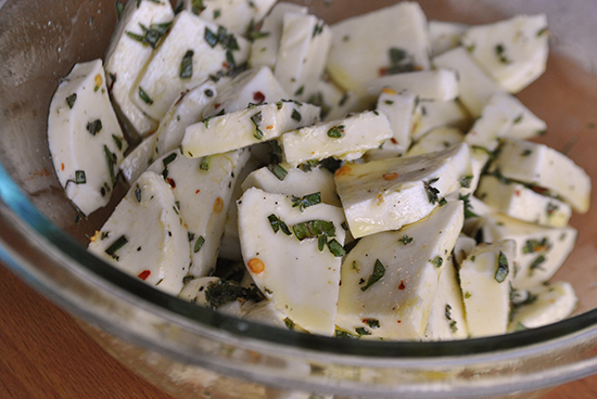 marinated mozzarella