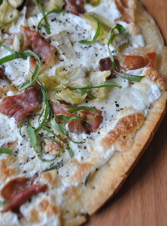 Prosciutto Artichoke Heart Pizza