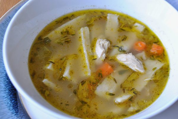 homemade chicken soup