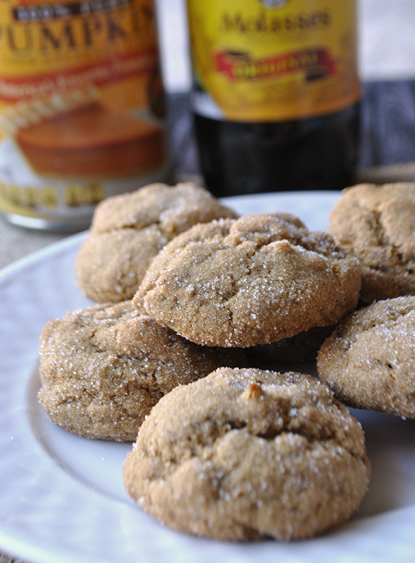 Soft & Chewy Molasses Pumpkin Cookies