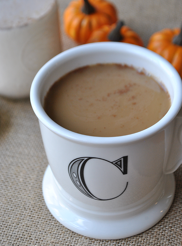 homemade pumpkin coffee creamer coffee