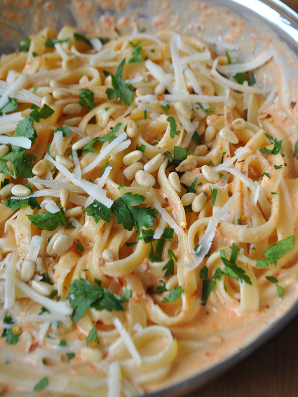 roasted red pepper pasta recipe