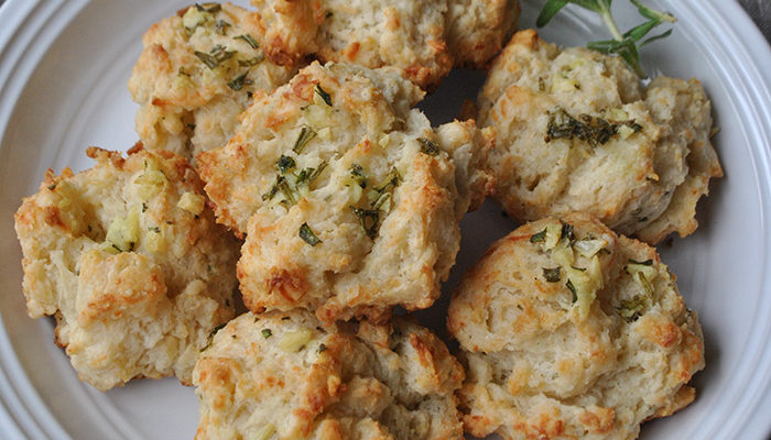 Rosemary and Garlic Drop Biscuits