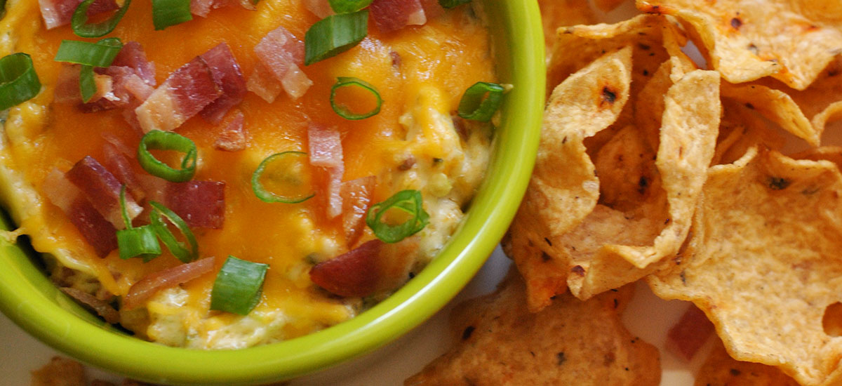 warm bacon swiss dip feature