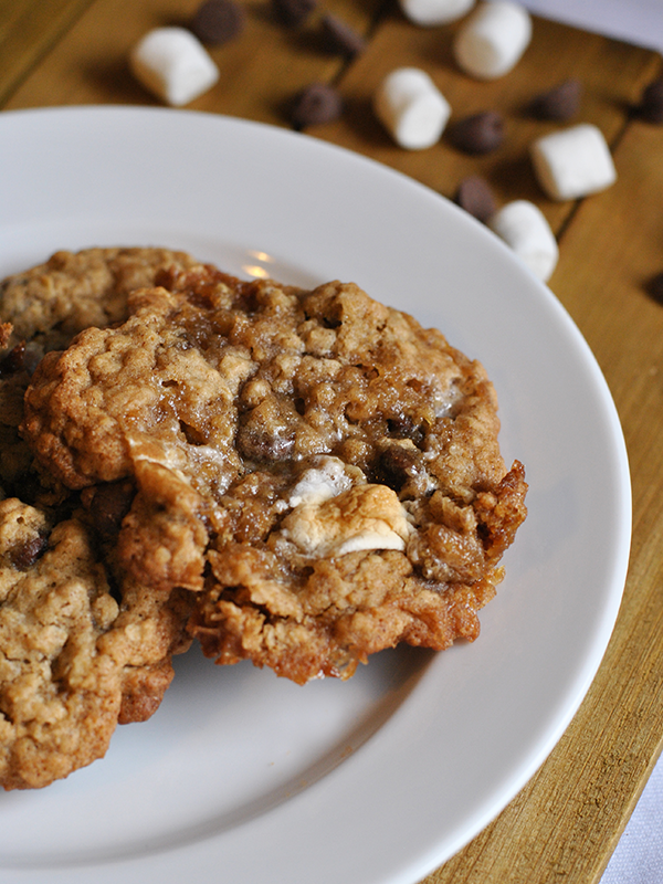 S’mores Oatmeal Cookies