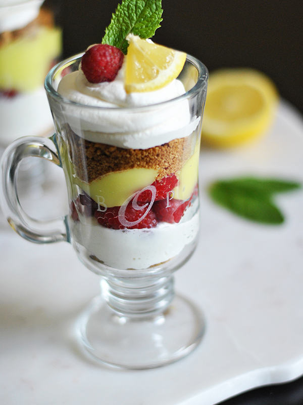 Lemon Raspberry Cheesecake Trifle