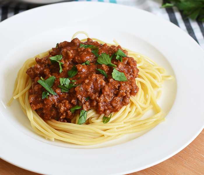 plate of spaghetti